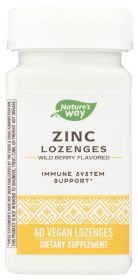 NATURES WAY: Zinc Lozenges, 60 tb