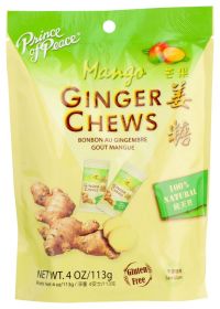 PRINCE OF PEACE: Ginger Chews With Mango, 4 oz