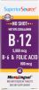 SUPERIOR SOURCE: No Shot Methylcobalamin B-12 5000mcg B-6 & Folic Acid 800mcg, 60 tb