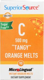 SUPERIOR SOURCE: Vitamin C 500mg Tangy Orange Melts, 90 tb