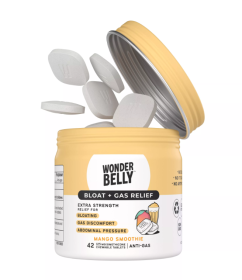 WONDERBELLY: Mango Smoothie Bloat Gas Relief, 42 tb