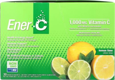 ENER LIFE: Lemon Lime Multivitamin Drink Mix, 30 pc