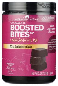 BROOKLYN BORN CHOCOLATE: Magnesium Dark Chocolate Bites, 5.29 oz