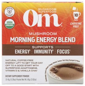 OM MUSHROOMS: Mushroom Morning Energy Blend, 10 pk