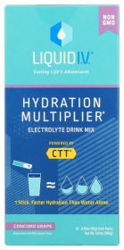 LIQUID IV: Hydration Multiplier Concord Grape 10Ct Box, 5.64 oz