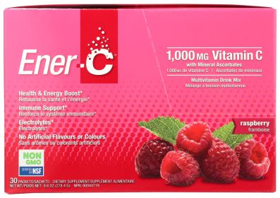 ENER LIFE: Raspberry Multivitamin Drink Mix, 30 pc