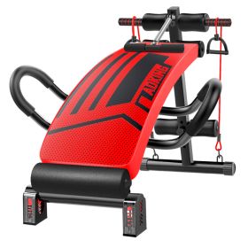 Fitness Equipment Men's Abdominal Muscle Board Exercise Aids Abdomen Supine Board Multi-purpose (Option: Prestige Red)