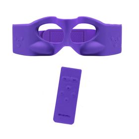 Home Facial Eye Mask Hot Compress Warm Feeling (Option: Dark Violet-Free Size)