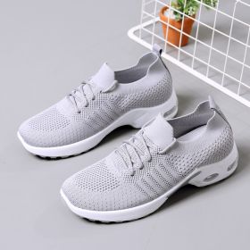 Women's Fashion Soft Bottom Casual Non-slip Sneaker (Option: 2199 Gray-37)