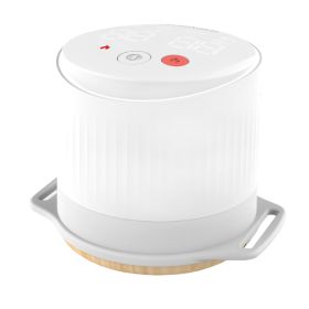 Electronic Intelligent Automatic Ignition Moxibustion Stand Portable (Option: White-English USB)