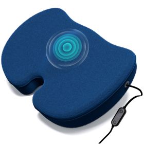 Electric Massage Cushion Home Lumbar Soothing (Color: Blue)