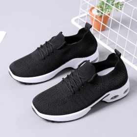 Women's Fashion Soft Bottom Casual Non-slip Sneaker (Option: 2199 Black-36)